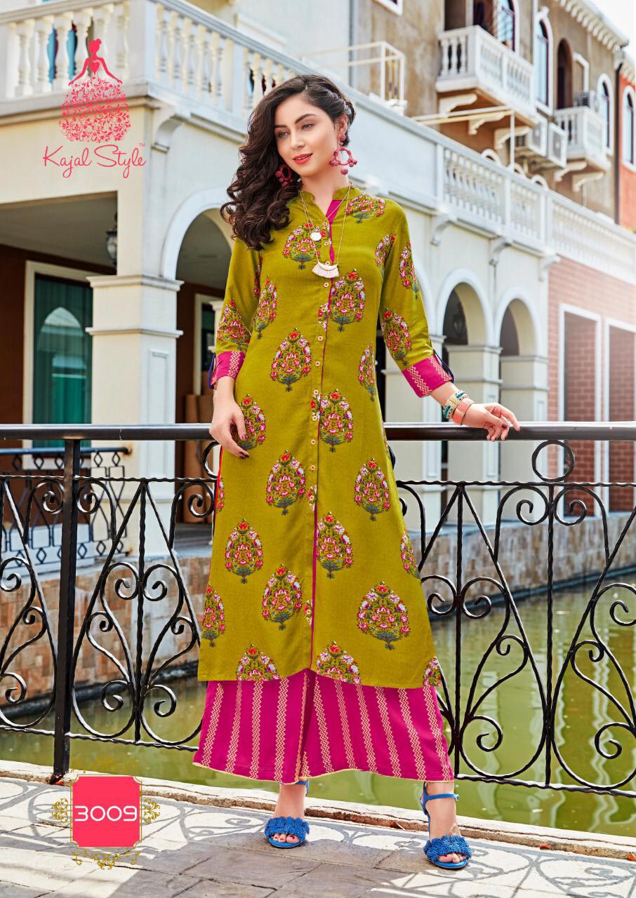 Fashion Biba Vol-3 Kajal Style Rayon Printed Kurtis Fashion Biba Vol-3 Kajal Style Rayon Printed Kurtis